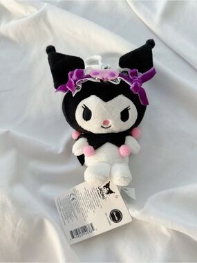 Sanrio Kuromi Mascot Maid Lolita Plush Keychain